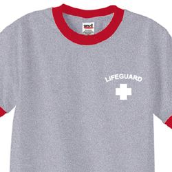 Lifeguard Ringer Shirt Pocket Print Lifeguard Ringer Shirt Pocket Print