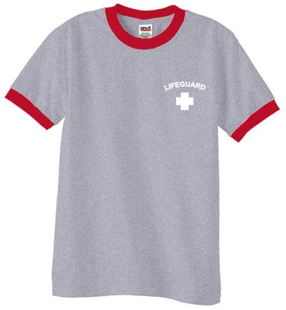 Lifeguard Ringer Shirt Pocket Print