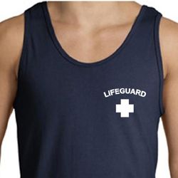 Lifeguard Tank Top Pocket Print Lifeguard Tank Top Pocket Print