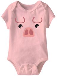 Little Piggy Funny Baby Romper Pink Infant Babies Creeper Little Piggy Funny Baby Romper Pink Infant Babies Creeper