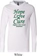 Liver Cancer Awareness Hope Love Cure Lightweight Hoodie