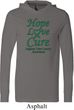 Liver Cancer Awareness Hope Love Cure Lightweight Hoodie