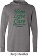 Liver Cancer Awareness Hope Love Cure Lightweight Hoodie