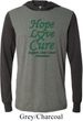 Liver Cancer Awareness Hope Love Cure Lightweight Hoodie