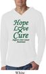 Liver Cancer Awareness Hope Love Cure Lightweight Hoodie Tee