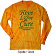 Liver Cancer Awareness Hope Love Cure Long Sleeve Tie Dye