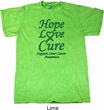 Liver Cancer Awareness Hope Love Cure Mineral Tie Dye Shirt