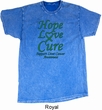 Liver Cancer Awareness Hope Love Cure Mineral Tie Dye Shirt