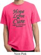 Liver Cancer Awareness Hope Love Cure Pigment Dyed Shirt