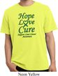 Liver Cancer Awareness Hope Love Cure Pigment Dyed Shirt