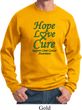 Liver Cancer Awareness Hope Love Cure Sweatshirt