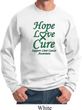 Liver Cancer Awareness Hope Love Cure Sweatshirt