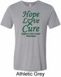 Liver Cancer Awareness Hope Love Cure Tri Blend Tee