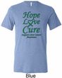 Liver Cancer Awareness Hope Love Cure Tri Blend Tee
