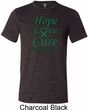 Liver Cancer Awareness Hope Love Cure Tri Blend Tee