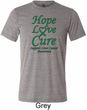 Liver Cancer Awareness Hope Love Cure Tri Blend Tee