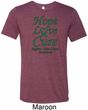Liver Cancer Awareness Hope Love Cure Tri Blend Tee