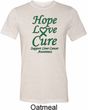 Liver Cancer Awareness Hope Love Cure Tri Blend Tee