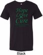 Liver Cancer Awareness Hope Love Cure Tri Blend Tee