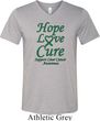 Liver Cancer Awareness Hope Love Cure Tri Blend V-neck
