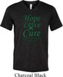 Liver Cancer Awareness Hope Love Cure Tri Blend V-neck