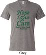 Liver Cancer Awareness Hope Love Cure Tri Blend V-neck