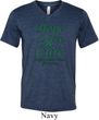 Liver Cancer Awareness Hope Love Cure Tri Blend V-neck