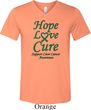 Liver Cancer Awareness Hope Love Cure Tri Blend V-neck