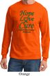 Liver Cancer Awareness Tee Hope Love Cure Long Sleeve