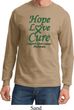 Liver Cancer Awareness Tee Hope Love Cure Long Sleeve