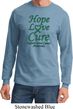 Liver Cancer Awareness Tee Hope Love Cure Long Sleeve