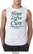 Liver Cancer Awareness Tee Hope Love Cure Sleeveless Shirt