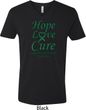 Liver Cancer Awareness Tee Hope Love Cure V-neck