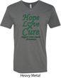 Liver Cancer Awareness Tee Hope Love Cure V-neck