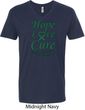 Liver Cancer Awareness Tee Hope Love Cure V-neck