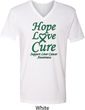 Liver Cancer Awareness Tee Hope Love Cure V-neck