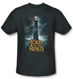 Lord Of The Rings Kids T-Shirt Eye Of Sauron Charcoal Youth Tee Shirt