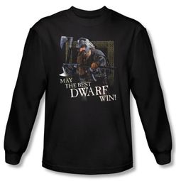 Lord Of The Rings Long Sleeve T-Shirt Best Dwarf Black Tee