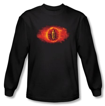 Lord Of The Rings Long Sleeve T-Shirt Eye Of Sauron Black Tee