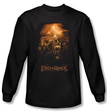 Lord Of The Rings Long Sleeve T-Shirt Riders of Rohan Black Tee