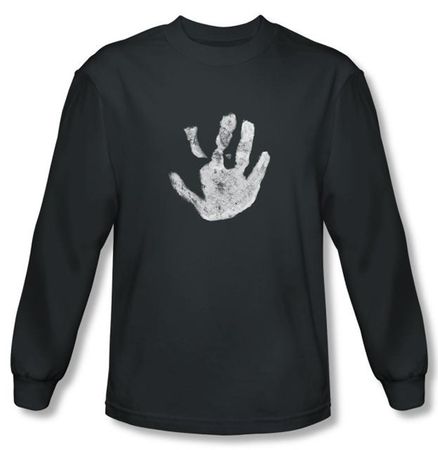 Lord Of The Rings Long Sleeve T-Shirt White Hand Of Saruman Charcoal