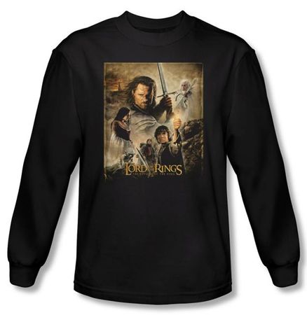 Lord Of The Rings Shirt Return Of The King Poster Long Sleeve Tee