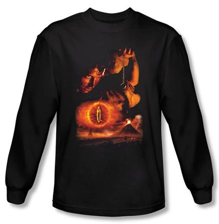 Lord Of The Rings T-Shirt Destroy The Ring Black Long Sleeve Tee