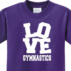 Love Gymnastics Kids Gymnastics Shirts