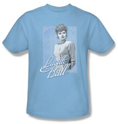 Lucille Lucy Ball Shirt Blue Lace Adult Light Blue Tee T-Shirt