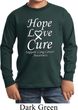 Lung Cancer Hope Love Cure Kids Long Sleeve