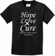 Lung Cancer Hope Love Cure Kids T-shirt