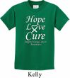 Lung Cancer Hope Love Cure Kids T-shirt