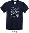 Lung Cancer Hope Love Cure Kids T-shirt
