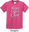 Lung Cancer Hope Love Cure Kids T-shirt
